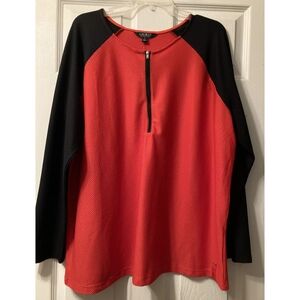 Lauren By Ralf Lauren 3X Active Quarter Zip Moistur Wic Gym Workout